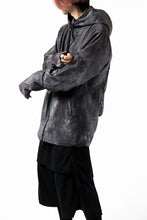 画像をギャラリービューアに読み込む, thomkrom HOODIE ZIP JACKET BACK POCKET DETAIL / DYEING WOVEN ELASTIC (MARBLE T109)