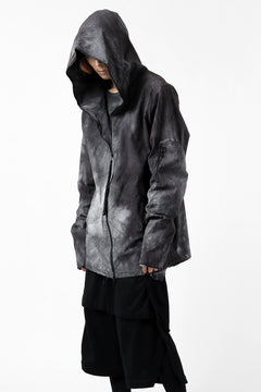 画像をギャラリービューアに読み込む, thomkrom HOODIE ZIP JACKET BACK POCKET DETAIL / DYEING WOVEN ELASTIC (MARBLE T109)