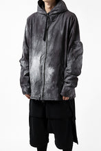 画像をギャラリービューアに読み込む, thomkrom HOODIE ZIP JACKET BACK POCKET DETAIL / DYEING WOVEN ELASTIC (MARBLE T109)