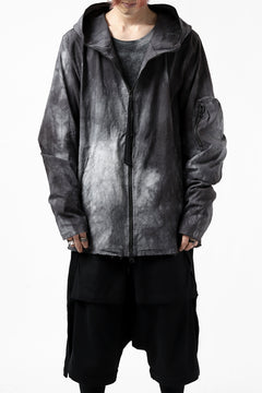 画像をギャラリービューアに読み込む, thomkrom HOODIE ZIP JACKET BACK POCKET DETAIL / DYEING WOVEN ELASTIC (MARBLE T109)