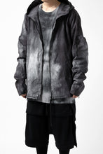 画像をギャラリービューアに読み込む, thomkrom HOODIE ZIP JACKET BACK POCKET DETAIL / DYEING WOVEN ELASTIC (MARBLE T109)