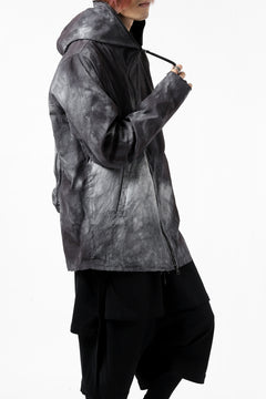 画像をギャラリービューアに読み込む, thomkrom HOODIE ZIP JACKET BACK POCKET DETAIL / DYEING WOVEN ELASTIC (MARBLE T109)