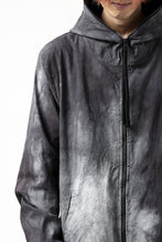画像をギャラリービューアに読み込む, thomkrom HOODIE ZIP JACKET BACK POCKET DETAIL / DYEING WOVEN ELASTIC (MARBLE T109)