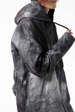 画像をギャラリービューアに読み込む, thomkrom HOODIE ZIP JACKET BACK POCKET DETAIL / DYEING WOVEN ELASTIC (MARBLE T109)