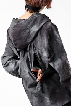 画像をギャラリービューアに読み込む, thomkrom HOODIE ZIP JACKET BACK POCKET DETAIL / DYEING WOVEN ELASTIC (MARBLE T109)