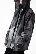 画像をギャラリービューアに読み込む, thomkrom HOODIE ZIP JACKET BACK POCKET DETAIL / DYEING WOVEN ELASTIC (MARBLE T109)