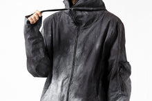 画像をギャラリービューアに読み込む, thomkrom HOODIE ZIP JACKET BACK POCKET DETAIL / DYEING WOVEN ELASTIC (MARBLE T109)