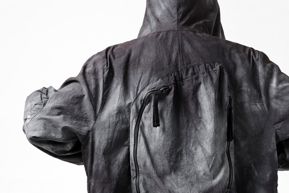 画像をギャラリービューアに読み込む, thomkrom HOODIE ZIP JACKET BACK POCKET DETAIL / DYEING WOVEN ELASTIC (MARBLE T109)