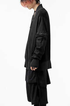 画像をギャラリービューアに読み込む, thomkrom MA-1 JACKET / SOFT FROTTEE (BLACK)