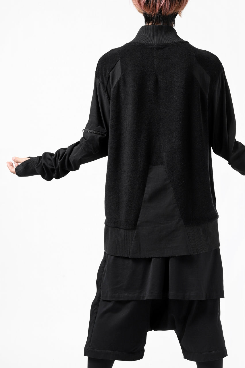 画像をギャラリービューアに読み込む, thomkrom MA-1 JACKET / SOFT FROTTEE (BLACK)