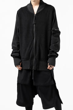 画像をギャラリービューアに読み込む, thomkrom MA-1 JACKET / SOFT FROTTEE (BLACK)
