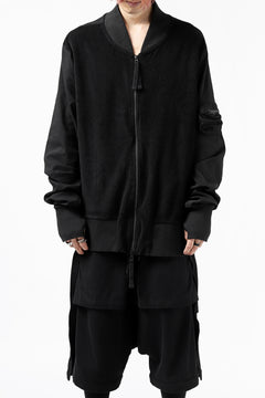 画像をギャラリービューアに読み込む, thomkrom MA-1 JACKET / SOFT FROTTEE (BLACK)