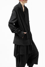 画像をギャラリービューアに読み込む, thomkrom MA-1 JACKET / SOFT FROTTEE (BLACK)