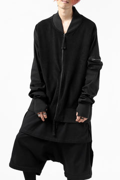 画像をギャラリービューアに読み込む, thomkrom MA-1 JACKET / SOFT FROTTEE (BLACK)