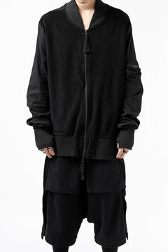 画像をギャラリービューアに読み込む, thomkrom MA-1 JACKET / SOFT FROTTEE (BLACK)