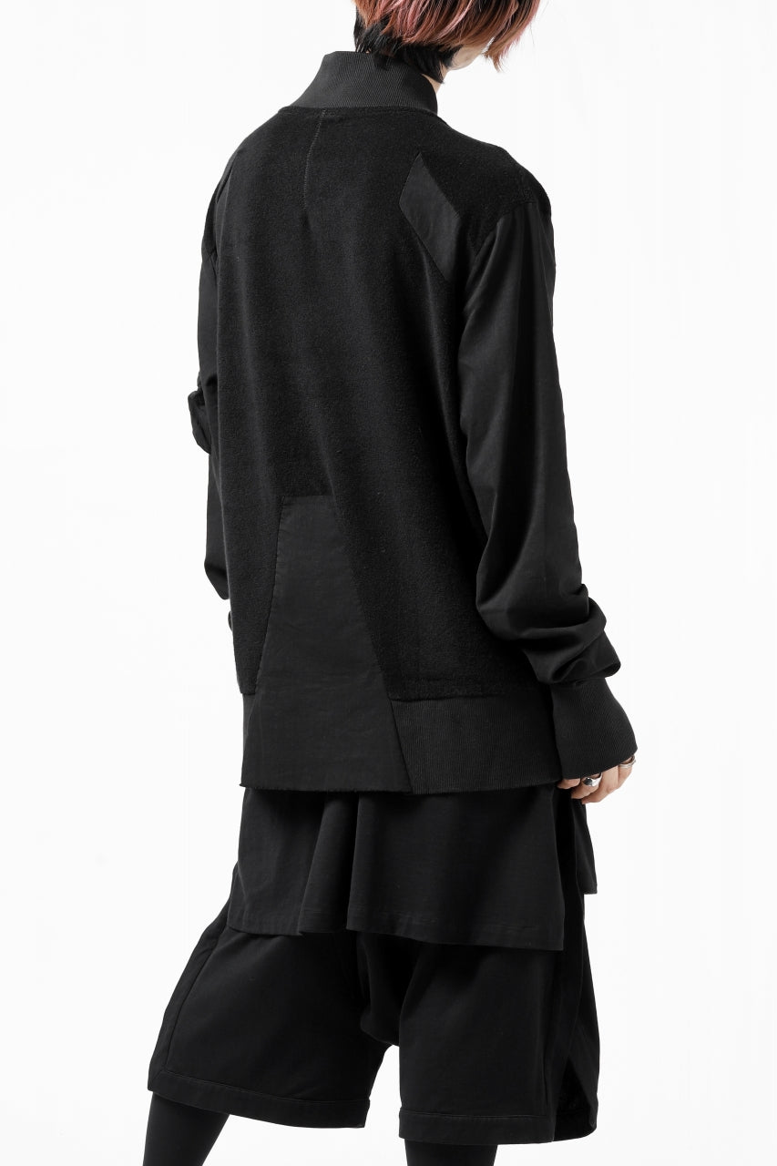 画像をギャラリービューアに読み込む, thomkrom MA-1 JACKET / SOFT FROTTEE (BLACK)