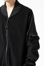 画像をギャラリービューアに読み込む, thomkrom MA-1 JACKET / SOFT FROTTEE (BLACK)