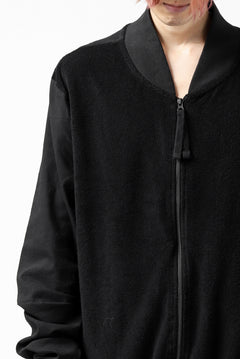 画像をギャラリービューアに読み込む, thomkrom MA-1 JACKET / SOFT FROTTEE (BLACK)