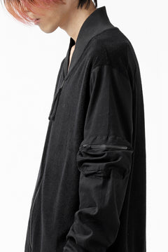 画像をギャラリービューアに読み込む, thomkrom MA-1 JACKET / SOFT FROTTEE (BLACK)