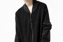 画像をギャラリービューアに読み込む, thomkrom MA-1 JACKET / SOFT FROTTEE (BLACK)