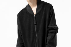 画像をギャラリービューアに読み込む, thomkrom MA-1 JACKET / SOFT FROTTEE (BLACK)
