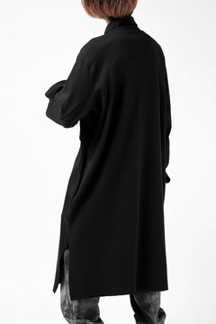 画像をギャラリービューアに読み込む, thomkrom WORK COAT / MEDIUM JERSEY (BLACK)