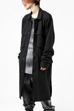 画像をギャラリービューアに読み込む, thomkrom WORK COAT / MEDIUM JERSEY (BLACK)