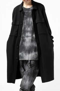 画像をギャラリービューアに読み込む, thomkrom WORK COAT / MEDIUM JERSEY (BLACK)