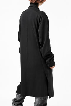 画像をギャラリービューアに読み込む, thomkrom WORK COAT / MEDIUM JERSEY (BLACK)