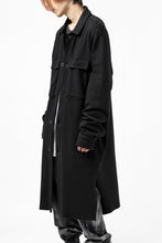 画像をギャラリービューアに読み込む, thomkrom WORK COAT / MEDIUM JERSEY (BLACK)
