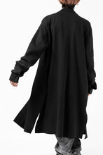 画像をギャラリービューアに読み込む, thomkrom WORK COAT / MEDIUM JERSEY (BLACK)