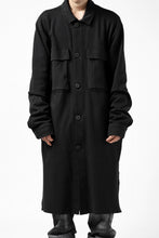 画像をギャラリービューアに読み込む, thomkrom WORK COAT / MEDIUM JERSEY (BLACK)