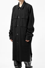 画像をギャラリービューアに読み込む, thomkrom WORK COAT / MEDIUM JERSEY (BLACK)