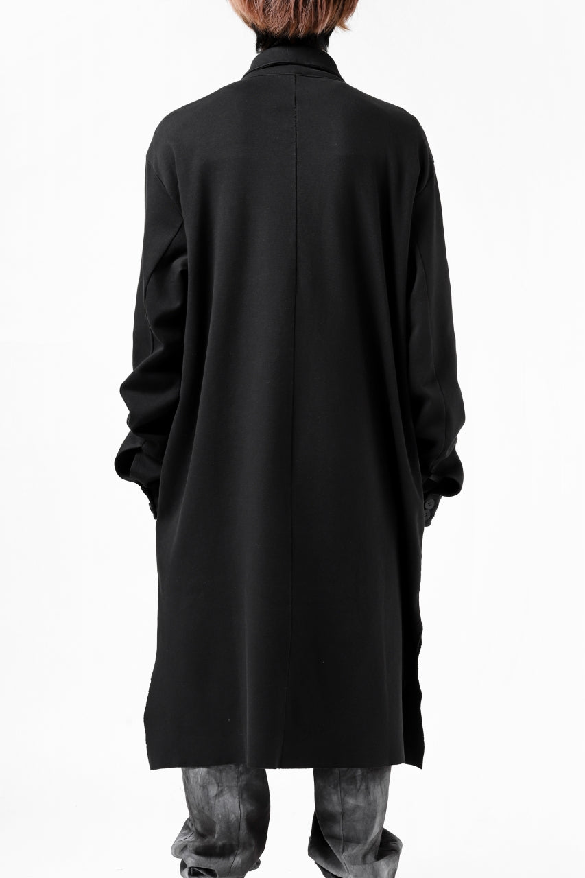 画像をギャラリービューアに読み込む, thomkrom WORK COAT / MEDIUM JERSEY (BLACK)