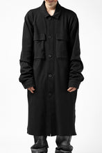 画像をギャラリービューアに読み込む, thomkrom WORK COAT / MEDIUM JERSEY (BLACK)