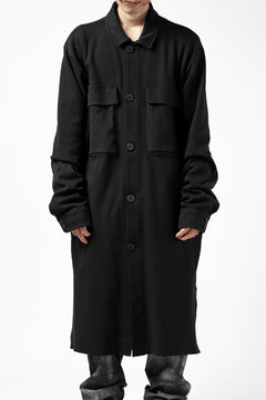 画像をギャラリービューアに読み込む, thomkrom WORK COAT / MEDIUM JERSEY (BLACK)
