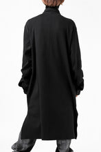 画像をギャラリービューアに読み込む, thomkrom WORK COAT / MEDIUM JERSEY (BLACK)