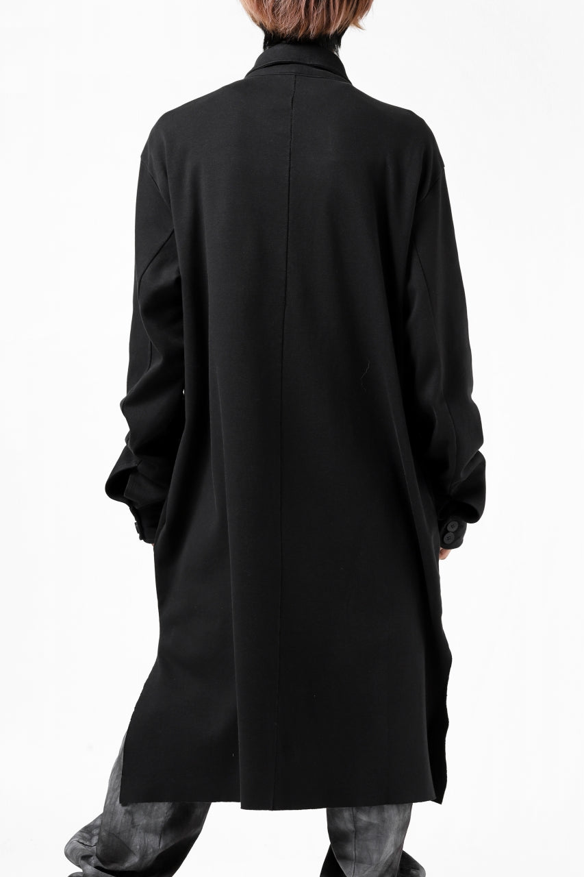 画像をギャラリービューアに読み込む, thomkrom WORK COAT / MEDIUM JERSEY (BLACK)
