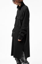 画像をギャラリービューアに読み込む, thomkrom WORK COAT / MEDIUM JERSEY (BLACK)