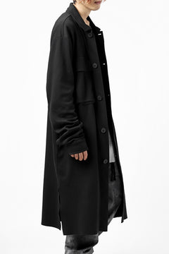 画像をギャラリービューアに読み込む, thomkrom WORK COAT / MEDIUM JERSEY (BLACK)