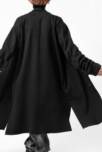 画像をギャラリービューアに読み込む, thomkrom WORK COAT / MEDIUM JERSEY (BLACK)