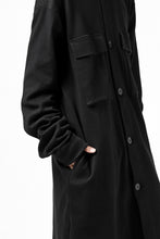 画像をギャラリービューアに読み込む, thomkrom WORK COAT / MEDIUM JERSEY (BLACK)