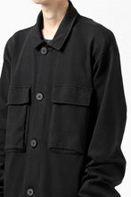 画像をギャラリービューアに読み込む, thomkrom WORK COAT / MEDIUM JERSEY (BLACK)