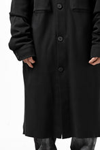 画像をギャラリービューアに読み込む, thomkrom WORK COAT / MEDIUM JERSEY (BLACK)