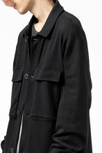 画像をギャラリービューアに読み込む, thomkrom WORK COAT / MEDIUM JERSEY (BLACK)