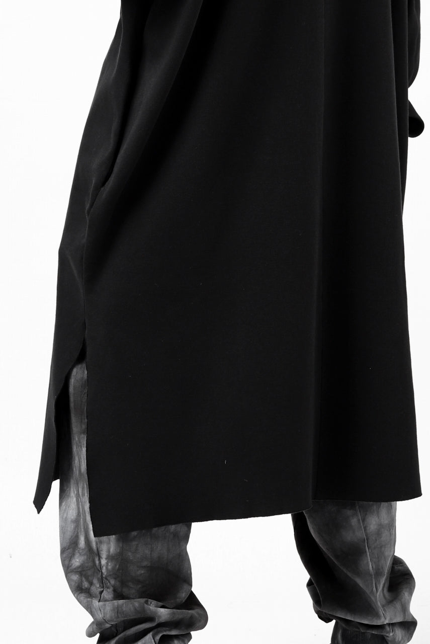 画像をギャラリービューアに読み込む, thomkrom WORK COAT / MEDIUM JERSEY (BLACK)