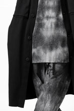 画像をギャラリービューアに読み込む, thomkrom WORK COAT / MEDIUM JERSEY (BLACK)