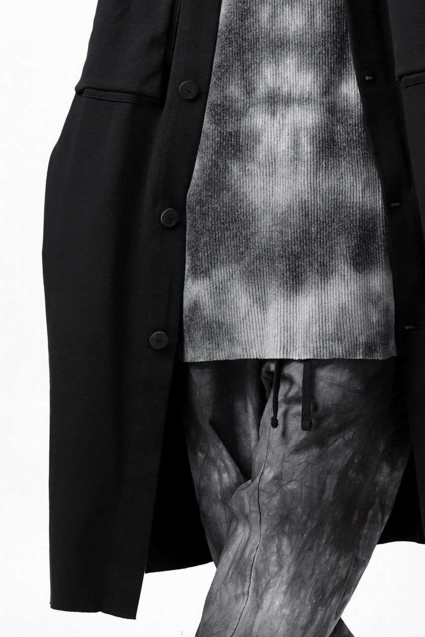 画像をギャラリービューアに読み込む, thomkrom WORK COAT / MEDIUM JERSEY (BLACK)