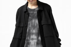 画像をギャラリービューアに読み込む, thomkrom WORK COAT / MEDIUM JERSEY (BLACK)