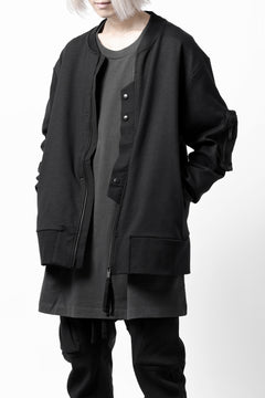 画像をギャラリービューアに読み込む, thom/krom MA-1 JACKET / ELASTIC COTTON (BLACK)